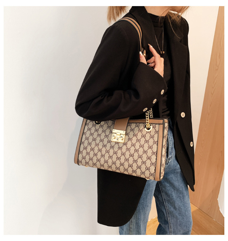 High-quality Bags For Women 2023 New Fashion Live Broadcast Large-capacity Tote Bag Printed Chain Portable Shoulder Bag For Women_voghion.com