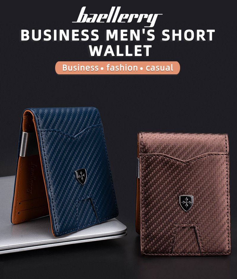 Passport Covers & Wallets Men's Card Holder New Simple Multi Card Slots US Dollar Clip RFID Anti Magnetic Thin Wallet Men_voghion.com