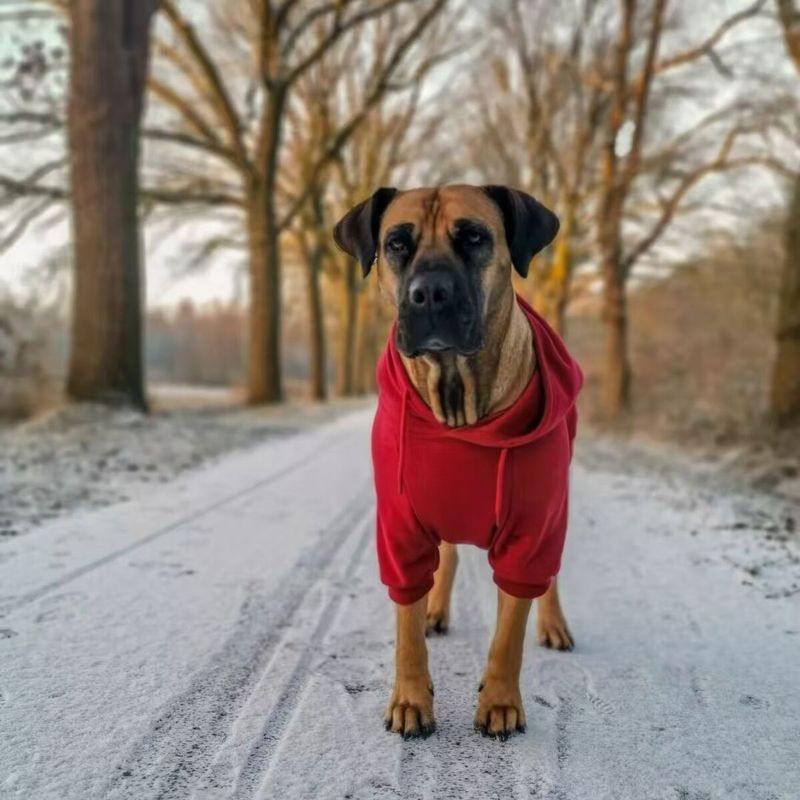Hanorac din fleece cu imprimeu de litere pentru animale de companie, toamnă și iarnă, cu căciulă, mărime medie și haine, haine pentru câini mari_voghion.com