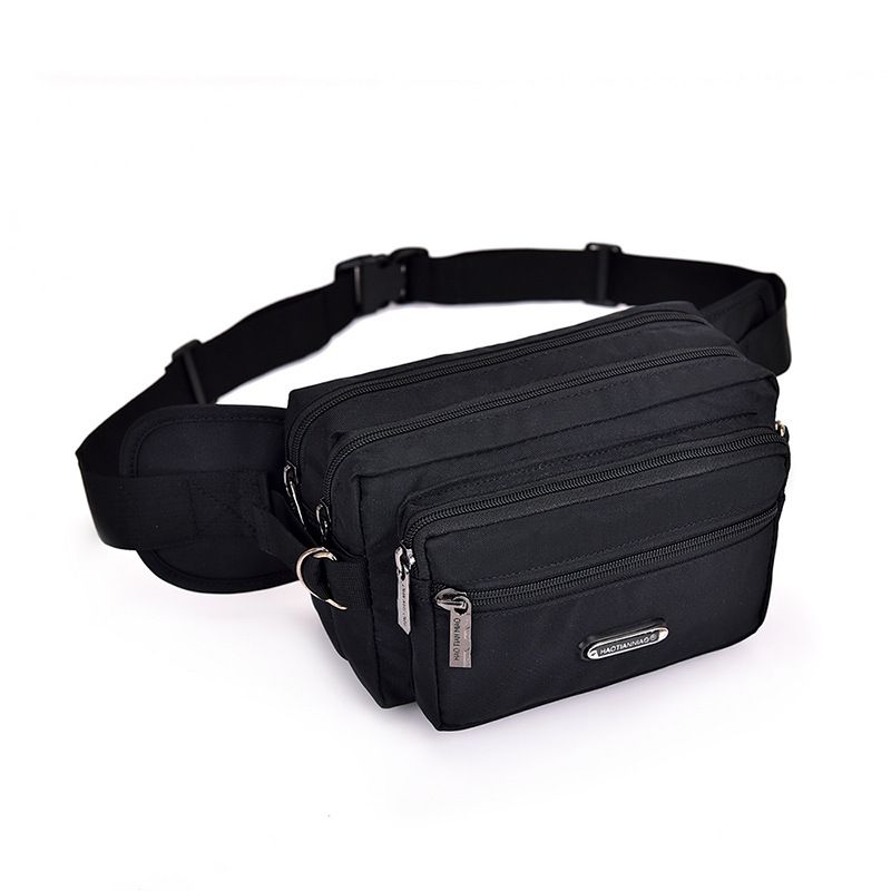 Oxford-Stoff Taille Radfahren Eng anliegende Anti-Diebstahl Kleine Crossbody Outdoor Sports Running Herrentasche_voghion.com