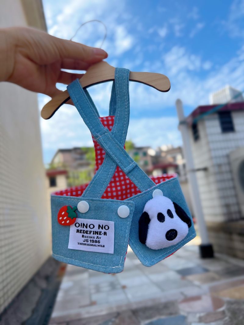 Pet Denim Suspender Skirt Maltese Yorkshire Bichon Teddy Small Summer Thin Dog Clothes_voghion.com