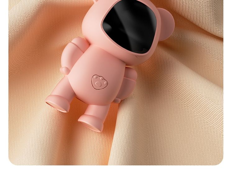 Scaldamani a forma di astronauta ricaricabile tramite USB con display digitale, batteria da 4000 mAh per 6 ore di calore, grazioso riscaldatore portatile in bianco/blu/rosa_voghion.com
