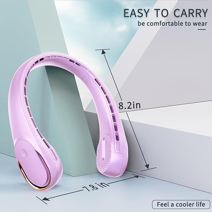 Ventilator za vrat, polnilni osebni ventilator z USB-jem_voghion.com