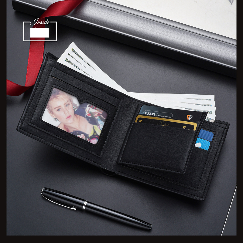 Portafoglio da uomo, corto, con porta carte di credito integrato per patente di guida, monete, marchio alla moda, portafoglio da uomo multifunzionale_voghion.com