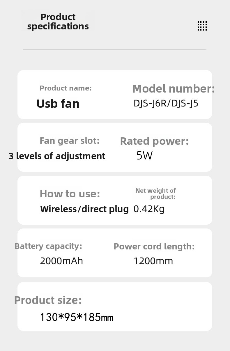 Clip-On USB Desk Fan - Mini Portable Fan For Dorm Office & Stroller (Rechargeable Quiet Operation 360° Adjustable)_voghion.com