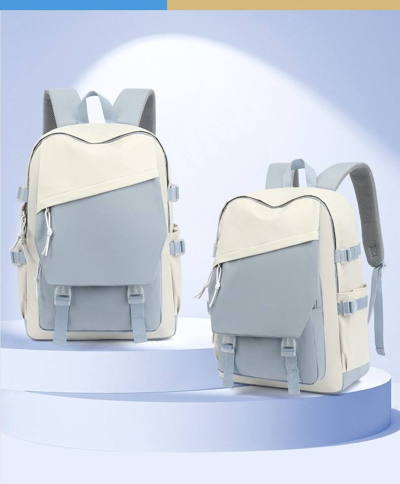 Unisex Backpack Waterproof Oxford Fabric Travel Bag With Laptop Compartment 15 Inch, Lightweight Durable For School College Work Commuting_voghion.com