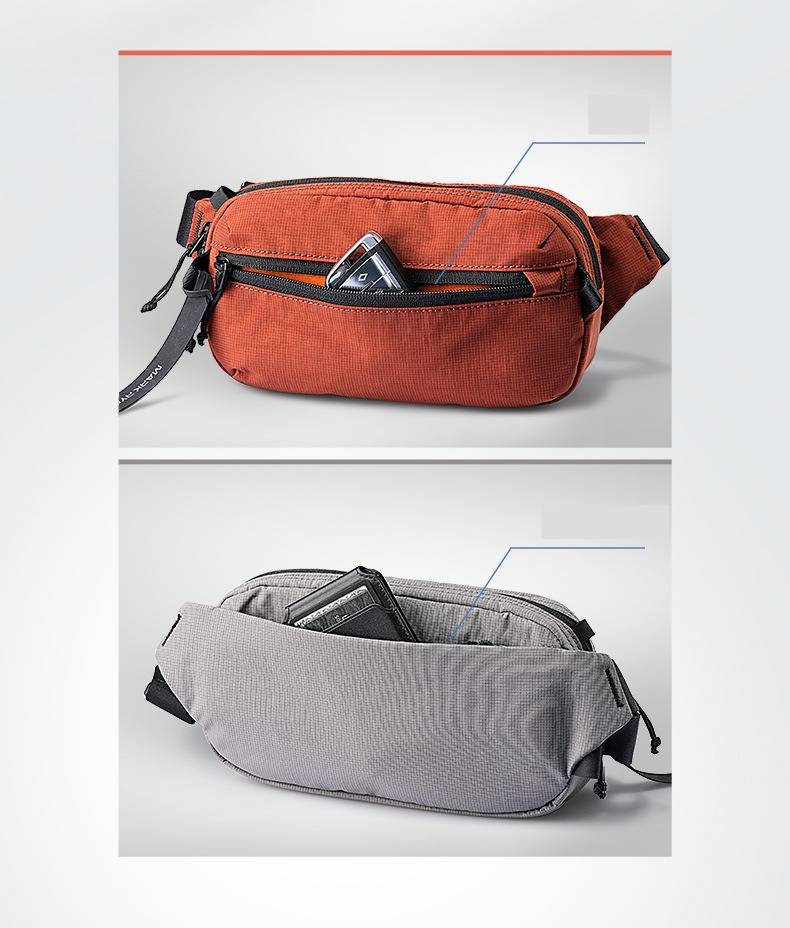 Herren-Umhängetasche, leichte Luxus-Schultertasche aus Nylon mit wasserabweisendem Design für den urbanen Streetstyle, wasserabweisende Brusttasche_voghion.com