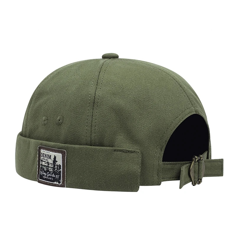 Kurze Mode Hut Frauen Trend Neue Retro Randlose Melone Haut Hut Mode Vielseitige Hut Männer Straße Hip Hop Kappe Ohne Visier_voghion.com