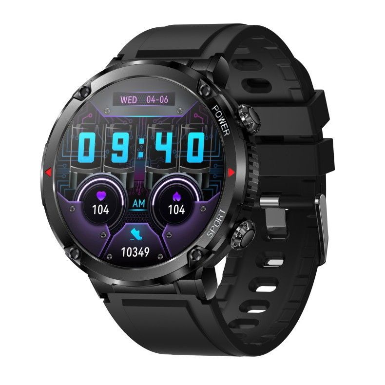 Nouvelle montre connectée T30 : notifications d'appels et de messages, fréquence cardiaque, pression artérielle, saturation en oxygène, sommeil, activité physique, Bluetooth, musique, sans latence._voghion.com