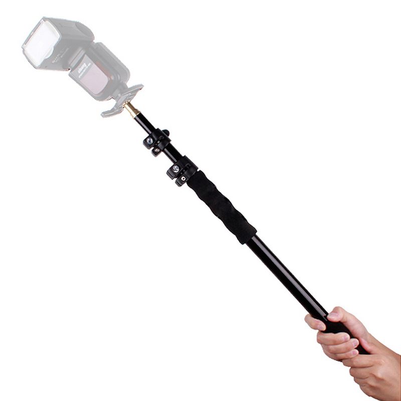 Handgriff-Stützstange aus Aluminiumlegierung, Fotostudio-Zubehör für Speedlite/LED-Blitzlicht, Mikrofonhalter_voghion.com