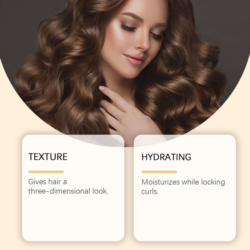 HOEGOA Locken definierendes tägliches Frisurenformungs-Textur-Feuchtigkeitsspendender Halt Natürlich schönes Styling-Spray_voghion.com