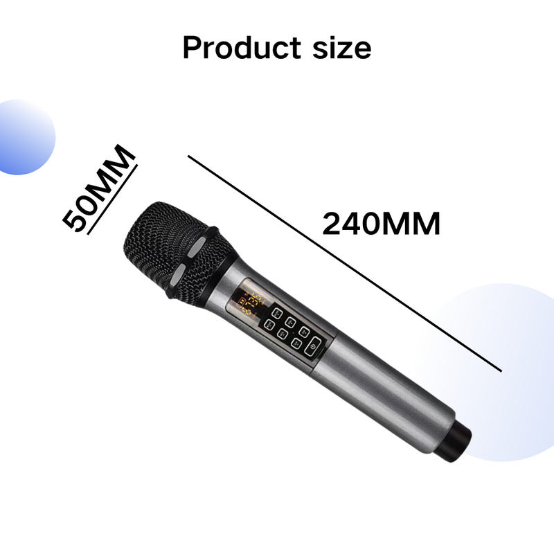 WN040 ECHO Professional Multi Functional Wireless Microphone 2 Channel UHF Party Karaoke Church Stage Performance Long_voghion.com