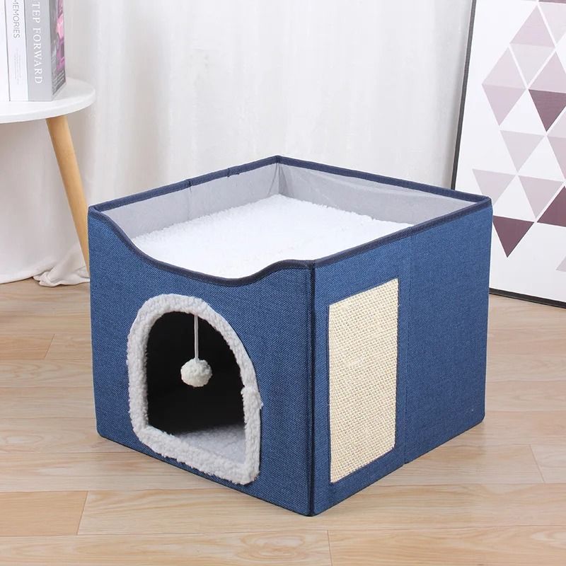 Cats Bed For Winter Halloween Houses Warm Accessory Beds Cushions Pet Accessories Dog Mat Goods All Basket Things Habitats House_voghion.com