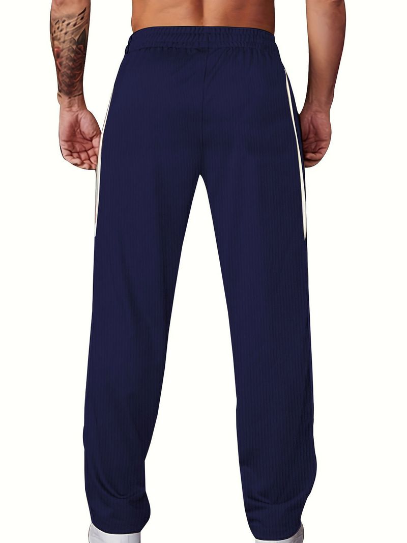 Men's Casual Corduroy Pants With Belt, Straight Leg Trousers, Multi-pocket Design, Comfortable Stretch Fabric, Multiple Colors & Sizes_voghion.com