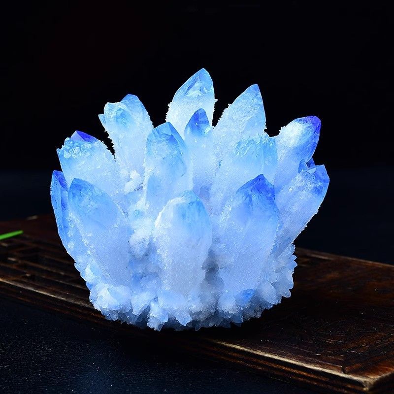 Natural Amethyst Yellow Green White Crystal Cluster Ornament Demagnetizing Display Mineral Specimen Home Living Room_voghion.com