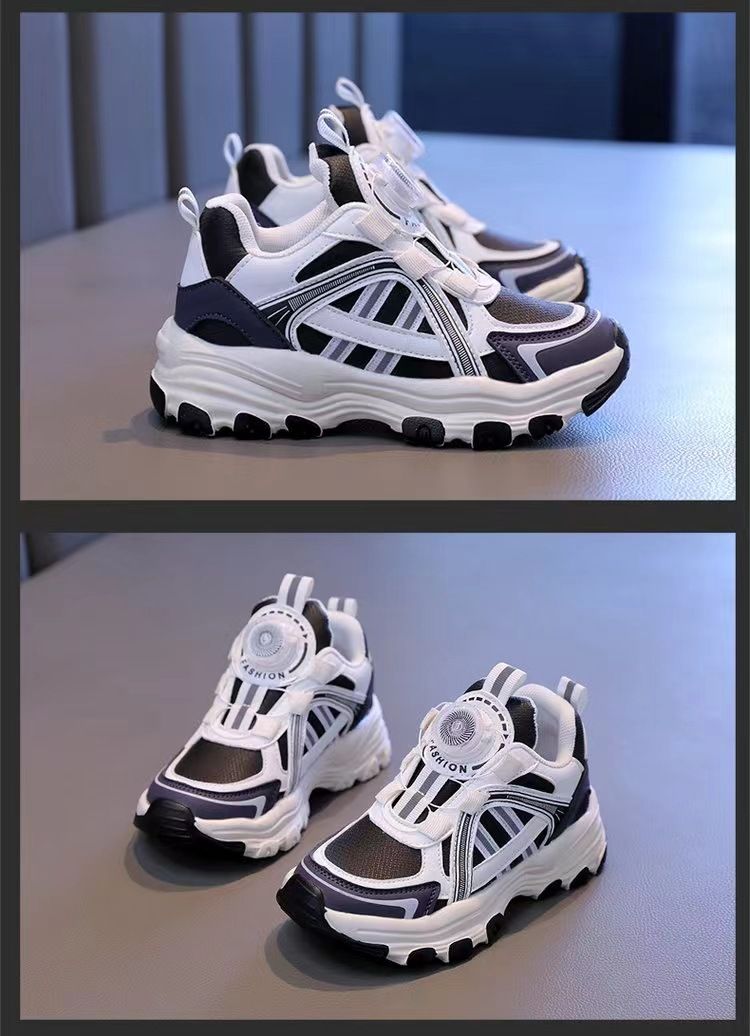 Kids Shoes Children's transparent mesh fashion sports shoes 2024 summer new children's versatile sports shoes for children's casual dad shoes_voghion.com