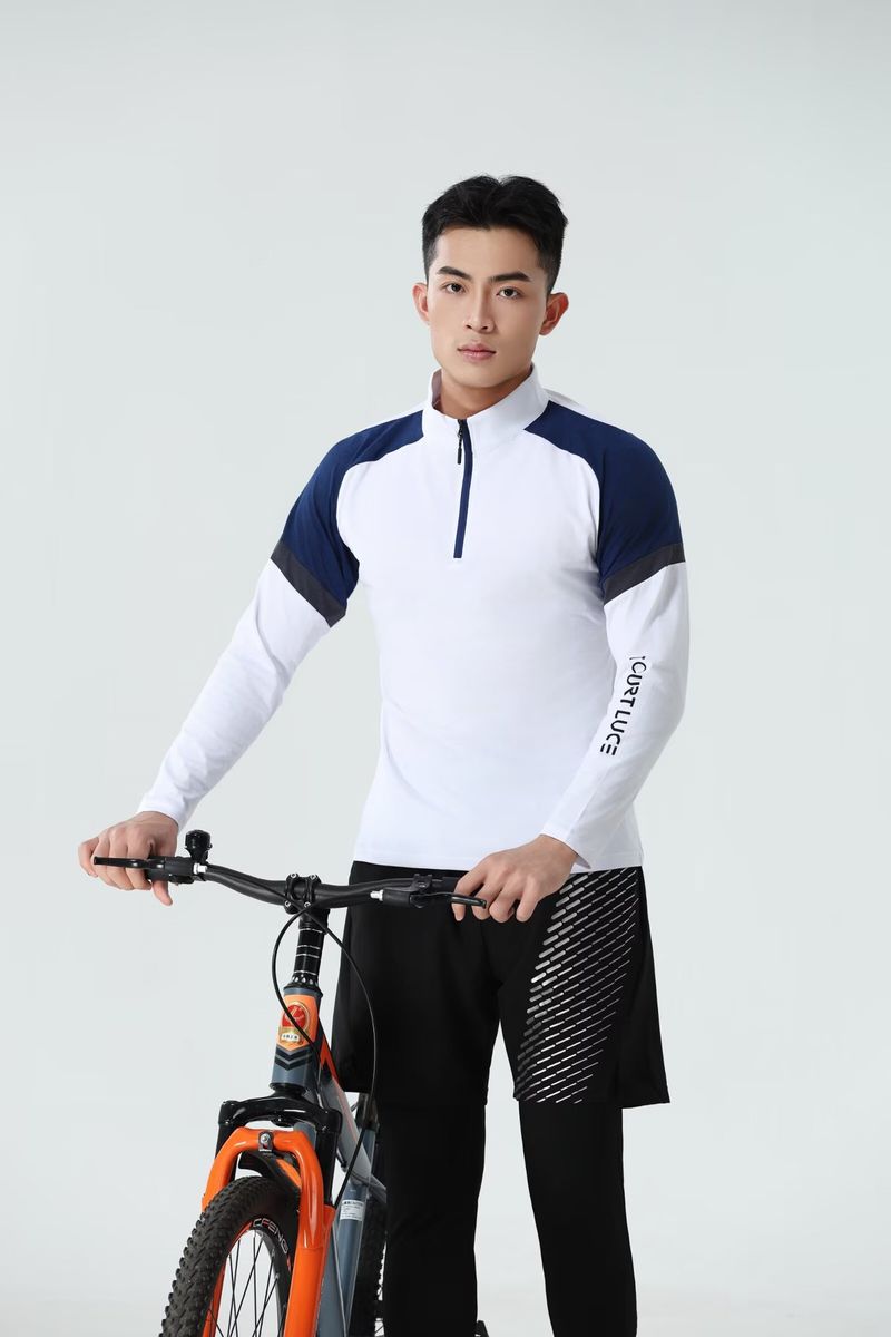 Badmintonanzug für Kinder (Herbst/Winter, langärmelig) – Fitnessjacke für Erwachsene, schnelltrocknend, ideal zum Radfahren, Laufen und Fußballspielen_voghion.com