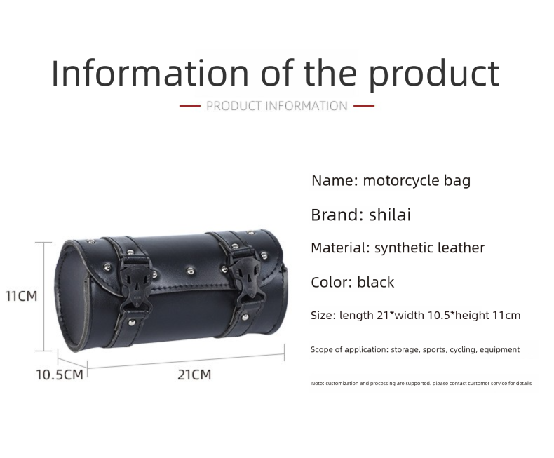 Wind Motorcycle Rider Left And Right Side Hanging Hook Storage Black Bicycle Riding Bag_voghion.com