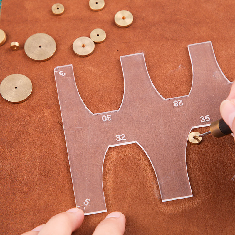 Sewing ruler acrylic positioning ruler sword tail positioning ruler template and template tool_voghion.com