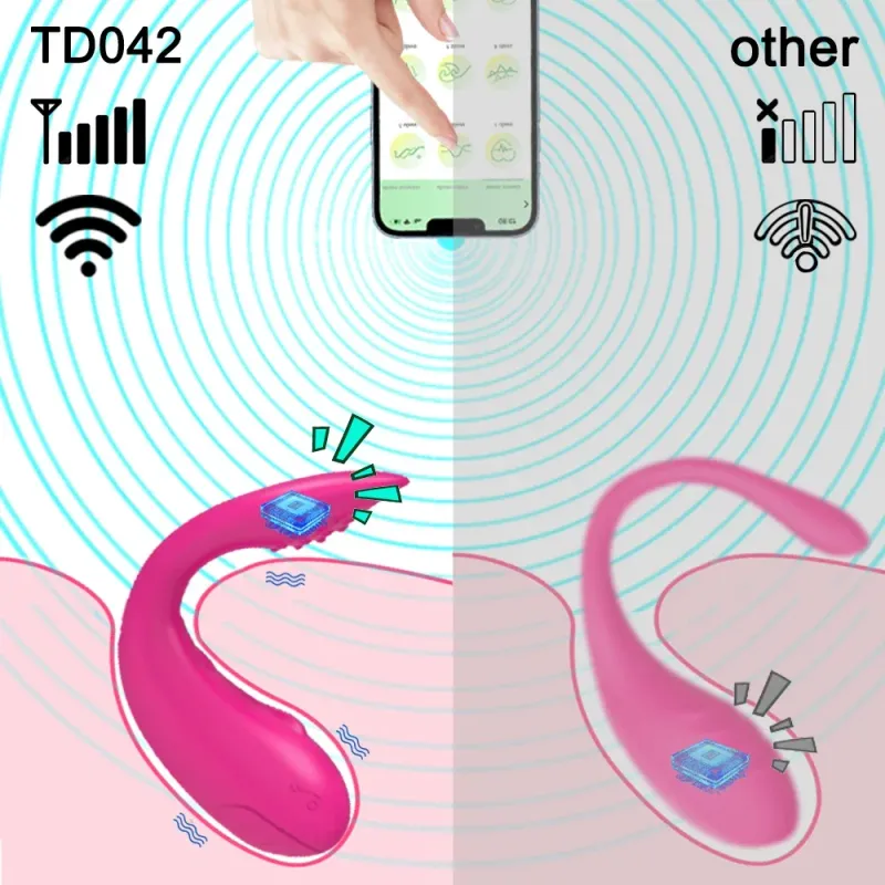 App-gesteuerter Vibrator für Frauen, Klitorisstimulator, G-Punkt-Stimulator, tragbares Liebes-Ei, vibrierendes Sexspielzeug für Erwachsene_voghion.com