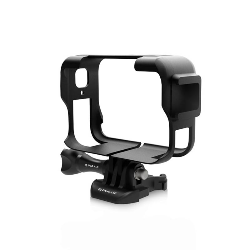 For Insta360 Ace Pro PULUZ Plastic Cage Expansion Adapter Frame with Cold Shoe Base (Black)_voghion.com
