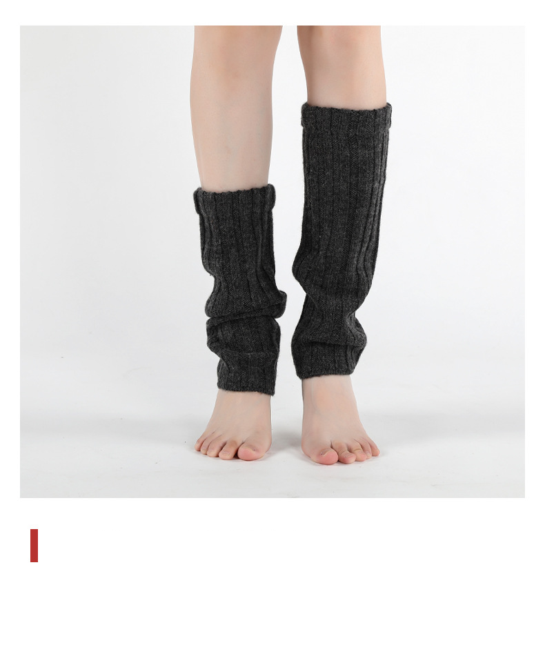 Woolen socks women's warm leg cover spring and winter warm leg warmers calf socks pile socks and knee socks_voghion.com