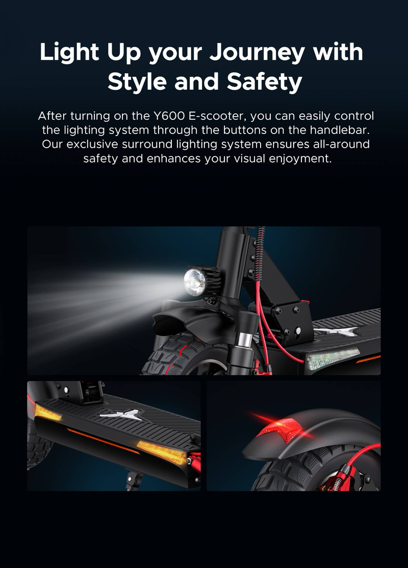 ENGWE Y600S 500W 10’’ Folding Electric Scooter With 48V18.2AH_voghion.com