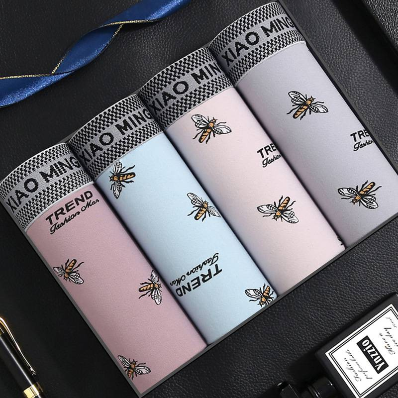 Premium Men's Boxer Briefs 4-Pack - Breathable Cotton Modal Blend With Graphene Technology - Ultra Soft Mid Rise Seamless Underwear Gift Set_voghion.com