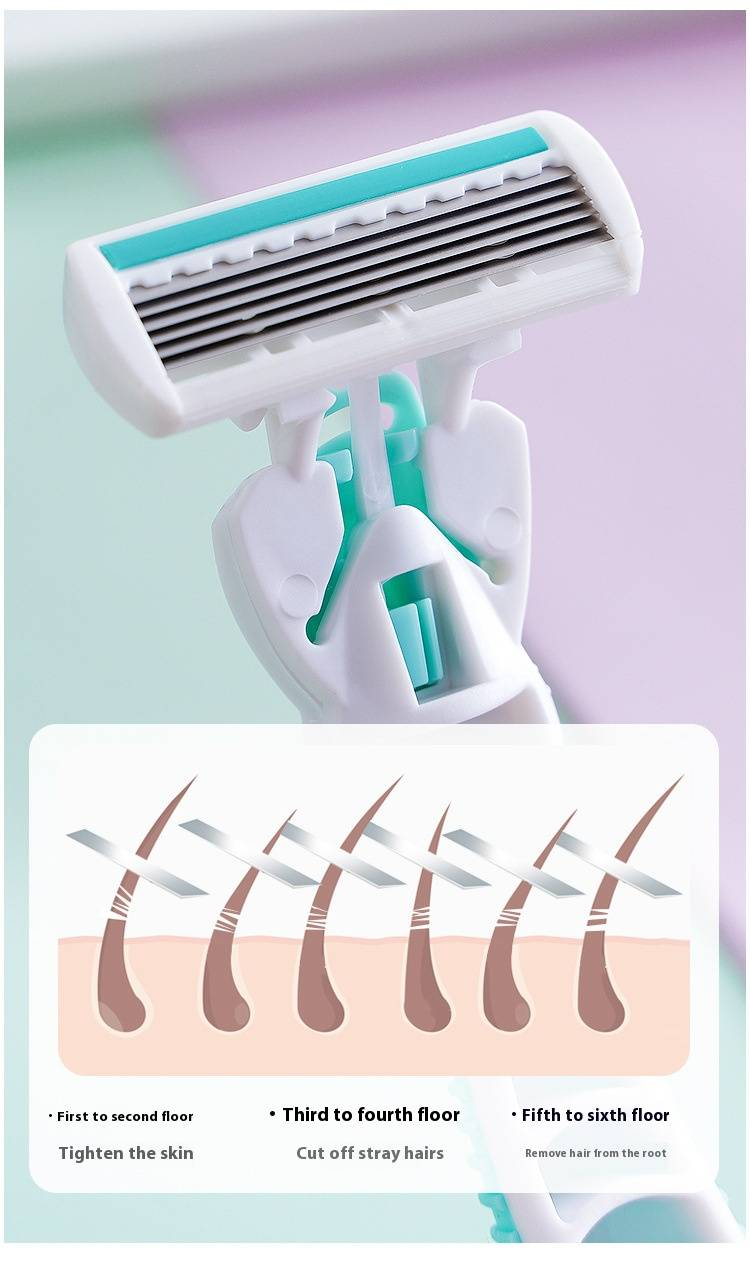 Women's Hair Trimmer For Bikini, Underarms & Legs - Reusable Stainless Steel Razor With Ergonomic Handle - Painless & Smooth Shaving_voghion.com