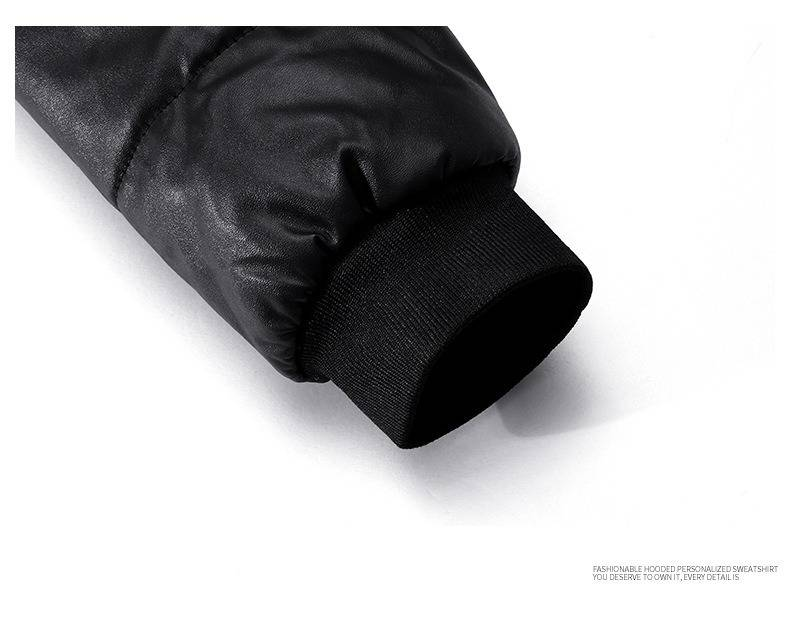 Giacca invernale da uomo foderata in pile con collo in pelliccia sintetica – Impermeabile e antivento, taglia slim/plus size (nero/blu)_voghion.com