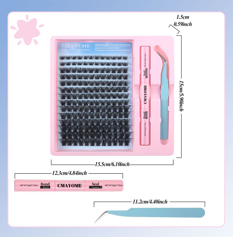 DIY Single Tuft Of Loose False Eyelashes, Naturally Thick And Mixed With Segmented 8-16mm Eyelashes_voghion.com