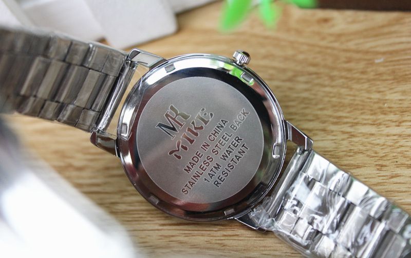 MiKe8198 Steel Belt Digital Waterproof Couple Elderly Men's and Women's Quartz Watch_voghion.com