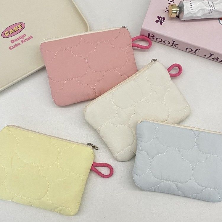 5951 Borsa a forma di nuvola trapuntata, borsa per auricolari portatile per studenti, organizer per cosmetici, portafoglio per monete_voghion.com