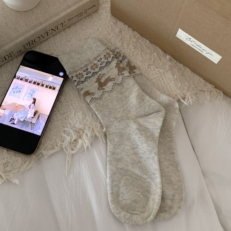 2025 Fall/Winter New Women's Mid-Calf Socks_voghion.com