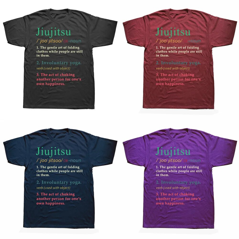 Jiu Jitsu Retro Vintage Definition Lustiges BJJ Judo T-Shirt Baumwolle Sommer Tops Shirt T-Shirts Camisa Herren Kleidung_voghion.com