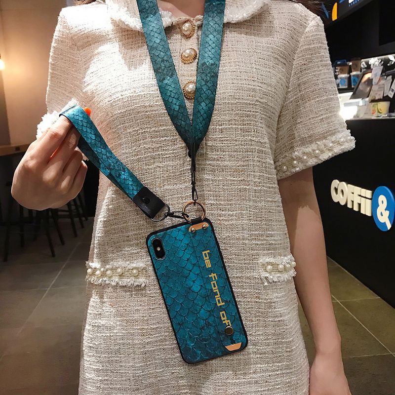 Custodia a forma di bilancia colorata per Samsung S25 S24 S23 S22 Plus Ultra S21 S20 FE A55 54 35 15 52 53 73 25 con laccetto da polso_voghion.com