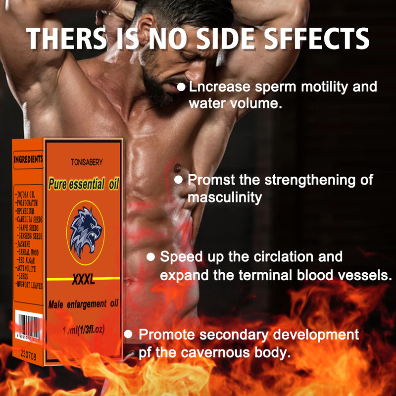 Men's Oil, Private Body Strength, Care, Exercise, External Use Essential Oil 2024 Popular_voghion.com