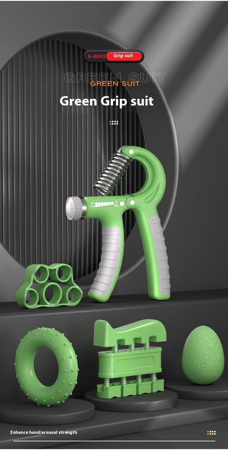 Adjustable Counting Five Piece Device Grip Strength Circle Egg Ball Finger Trainer Straight Hair_voghion.com