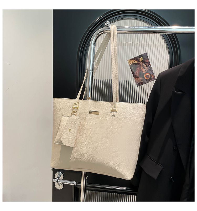 Women's Bags Combination Three Piece Large Capacity Underarm Bag New Fashion Casual Texture Commuting Women's Shoulder Tote Bag_voghion.com