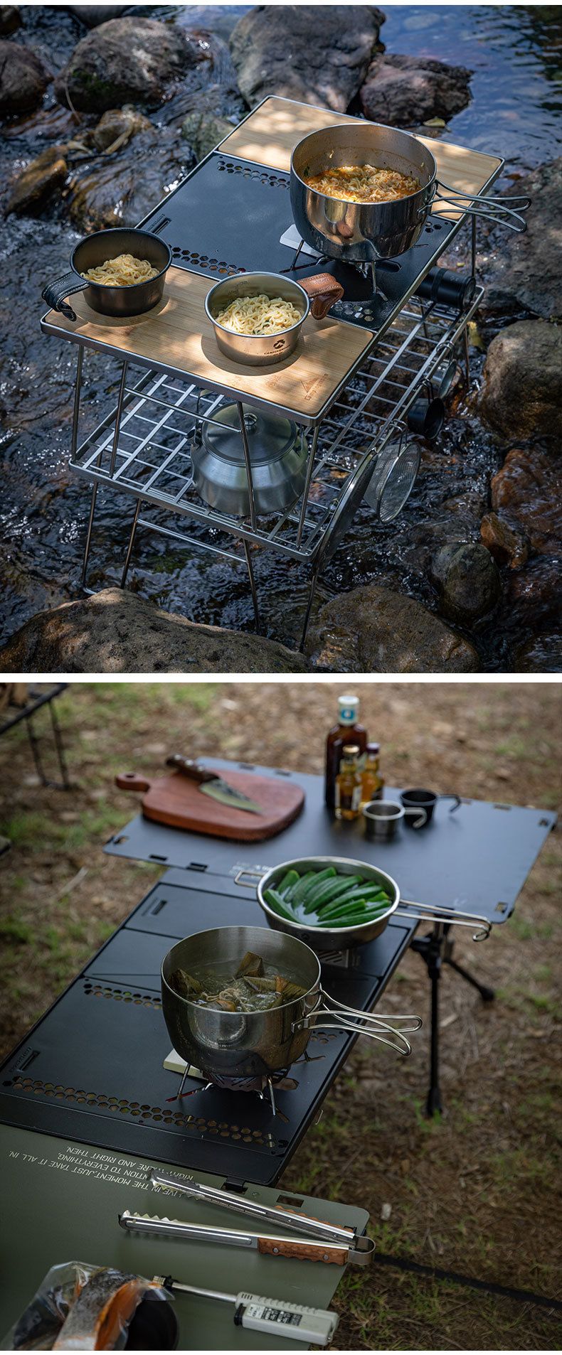 Koman GT-36 Camping Folding Portable IGT Tactical Table Unit Board SOTO Spider Stove Support Plate_voghion.com