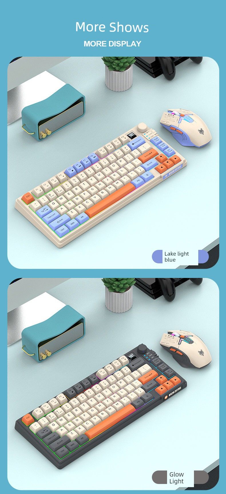 Sier Fox K920 Bluetooth vezeték nélküli billentyűzet és egér szett asztali számítógéphez, laptophoz, tablethez, otthoni használatra._voghion.com