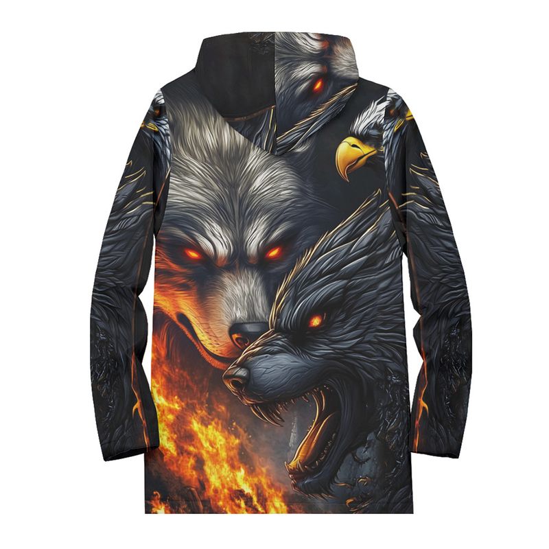 2024 Men's Cotton Jacket with Velvet Comfortable Trendy 3D Printed British Stripe Checkered Casual Hoodie_voghion.com