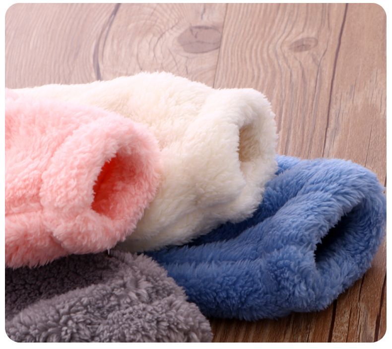 Conjunto de pijama de franela para niños, ropa de casa para niños y niñas, pijama grueso y cálido para niños grandes_voghion.com