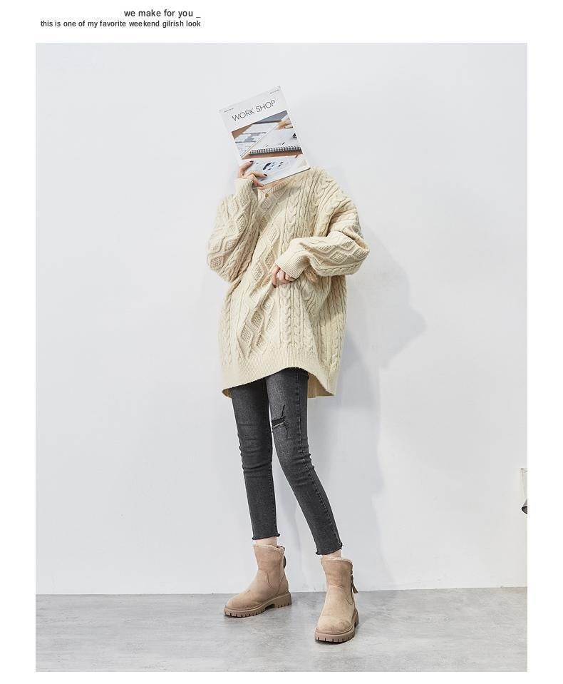 Women's Shoes Snow Boots Winter Fleece-lined Women's Shoes Warm Boots Thick Cotton Shoes Women's Boots_voghion.com