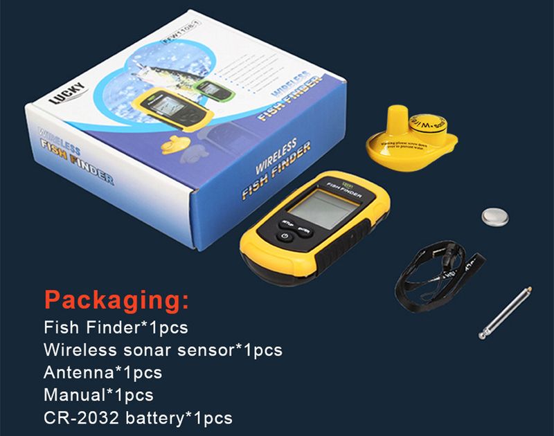 Rilevatore di pesca subacqueo wireless HD inglese Mobile Ultrasonic Fish Finder Sonar_voghion.com