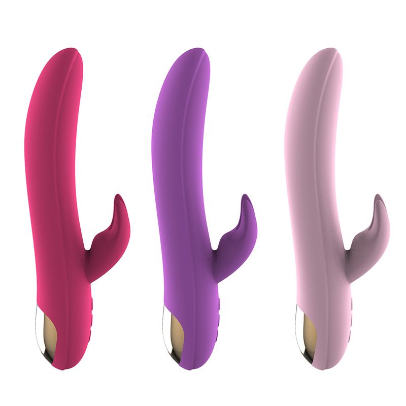 12 modalità di vibrazione, 7 rotazioni, giocattoli sessuali per il punto G in silicone doppio, ricaricabile tramite USB, impermeabile, dildo vibratore a coniglio per donne_voghion.com