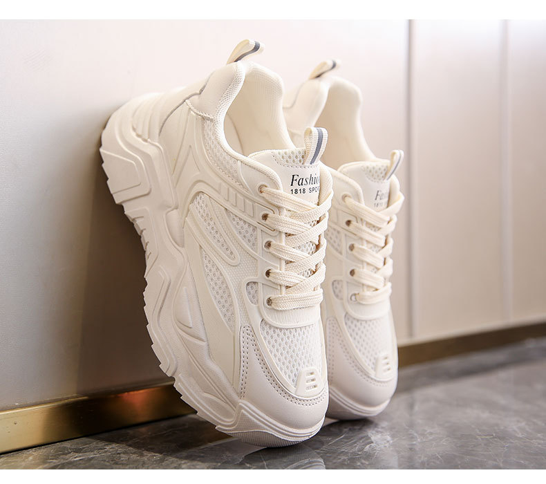 Damen Daddy Schuhe für Frauen Neue lässige Sportschuhe Bequeme Laufschuhe All Match Weiße Schuhe_voghion.com