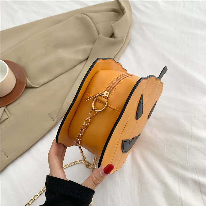 Super fuoco parodia zucca pipistrello pu borsa a tracolla divertente divertente personalità stereoscopica borsa a tracolla del fumetto ragazza_voghion.com