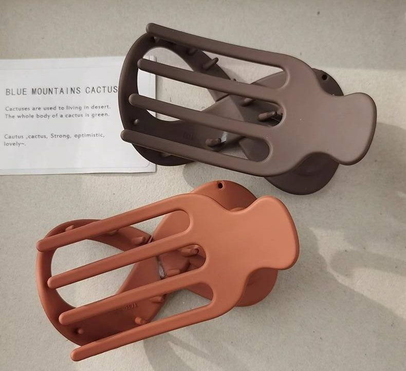 Molletta per capelli grande da donna Fermaglio per capelli Artiglio a becco d'anatra in plastica senza cuciture per donne Ragazze Forcine semplici Strumenti per lo styling Accessori per capelli_voghion.com