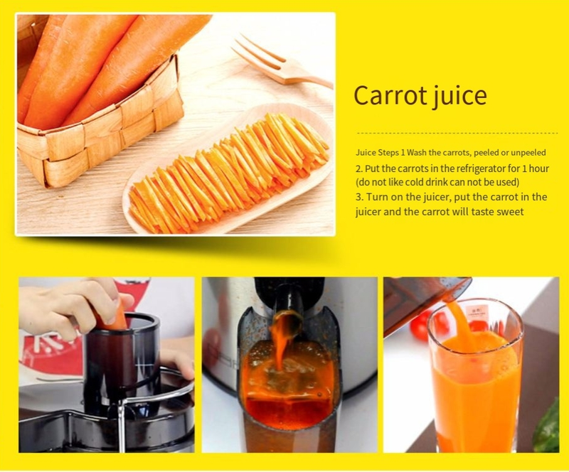 Stainless steel household juicer juicer juicer juice separation Electric Juicer_voghion.com
